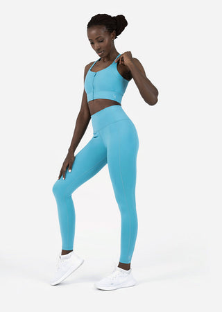 L'COUTURE Leggings Embody Zip Leggings Sea Blue