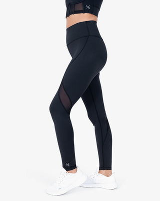 L'COUTURE Leggings Glide Active Mesh Legging Black