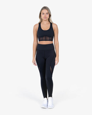 L'COUTURE Leggings Glide Active Mesh Legging Black