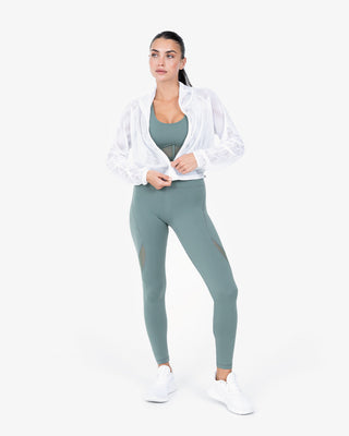 L'COUTURE Leggings Glide Active Mesh Legging Forest Green