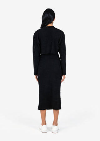 Women's Cropped Cardigan Black