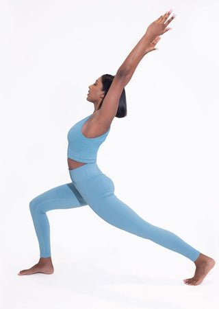 L'COUTURE Serenity Seamless Tank Smoke Blue