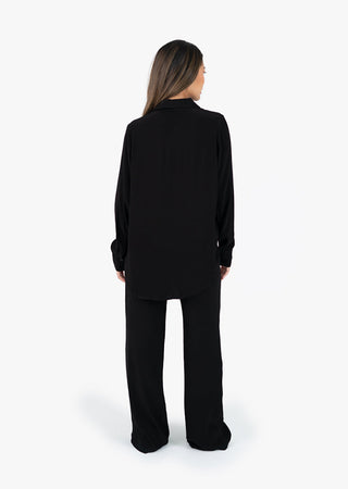 L'COUTURE Shirts Embody Plisse Shirt Black