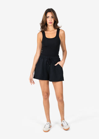 L'COUTURE Shorts All Around Lounge Short Black Final Sale