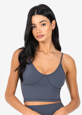 Women's Longline Bra Graphite