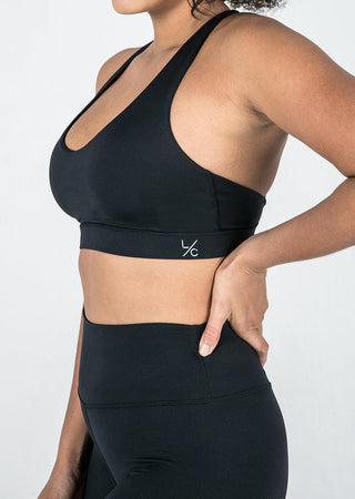 L'COUTURE Sports Bras Elevate Touch Adjustable Bra Black