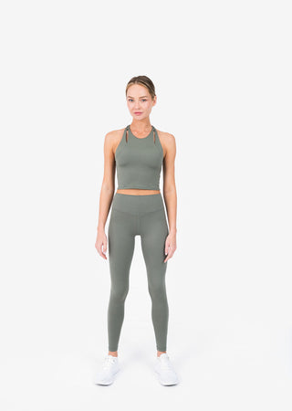 L'COUTURE Sports Bras Elevate Touch Longline Bra Khaki