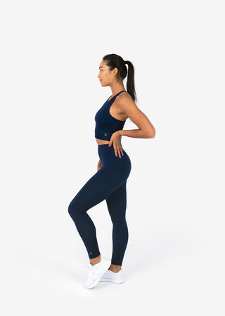 Women's Longline Bra Navy