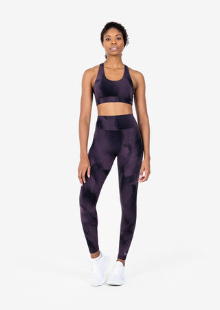 Women's Marble Bra Mulberry Black