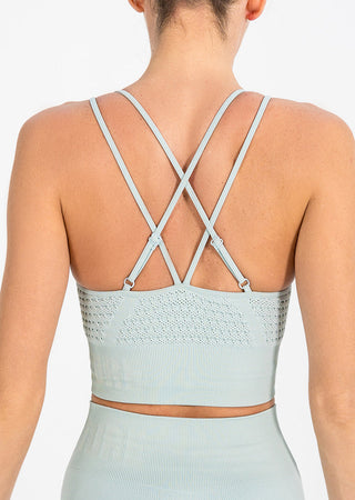 L'COUTURE Sports Bras Serenity Seamless Bra Aqua Grey