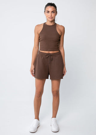 L'COUTURE Tees & Tanks All-Around Lounge Tank Chocolate