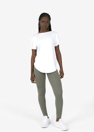 Women's Reversible Slouch Tee White