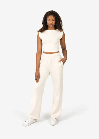 Women's Cap Sleeve Top Eggnog