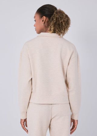 Women's Collar Sweater Oatmeal Heather