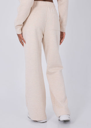 Women's Straight Leg Short Length Pants Oatmeal Heather