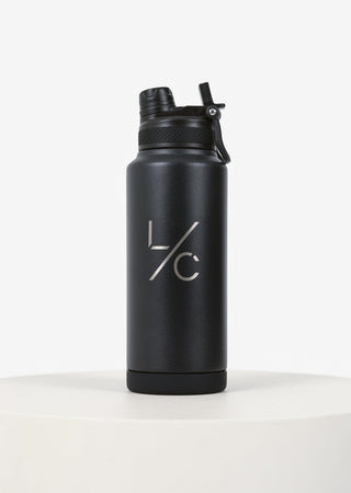 LC Black Men Water Bottle Black