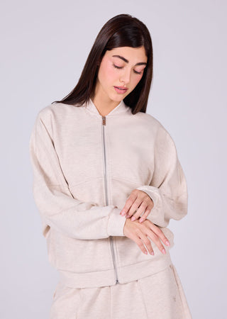 Women's Jacket Oatmeal Heather