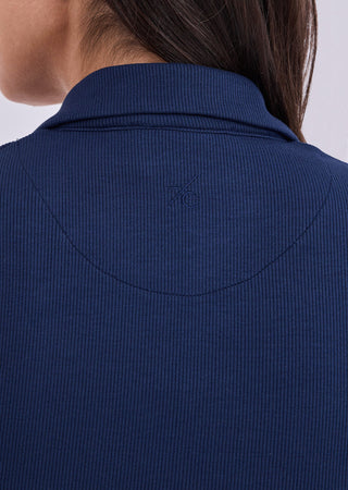 Women's Button Through Dress Dark Navy