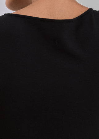 Women Effortless Cap Sleeve Dress Black