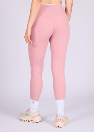 Women's Contrast Leggings 7/8 Dusty Pink