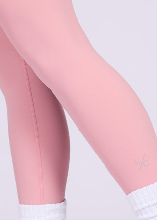 Women's Contrast Leggings 7/8 Dusty Pink
