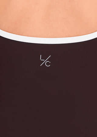Women's Contrast Cami Top Dark Cocoa