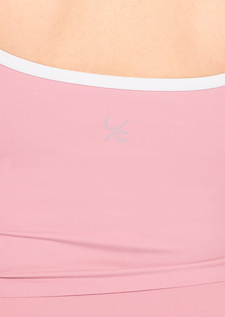 Women's Contrast Cami Top Dusty Pink
