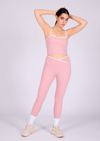 Women's Contrast Cami Top Dusty Pink