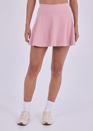Women's Contrast Skirt Dusty Pink