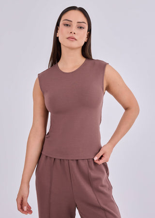 Women's Crew Tank Tawny Rust