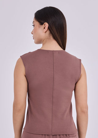 Women's Crew Tank Tawny Rust