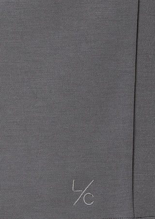 Effortless Short Sleeve Dress Pebble Grey