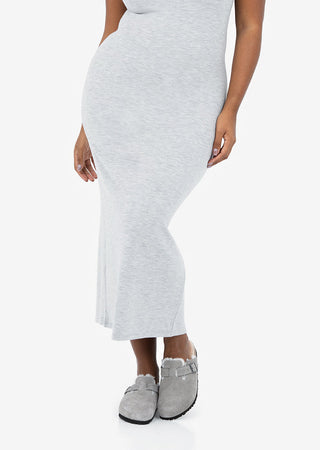 Women's Short Sleeve Dress Grey Marl