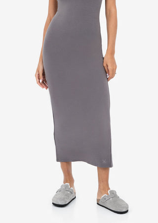 Women's Short Sleeve Dress Silver Mink