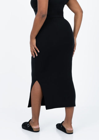 Effortless Tube Skirt Black