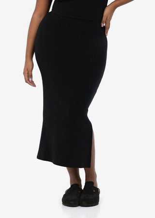 Effortless Tube Skirt Black