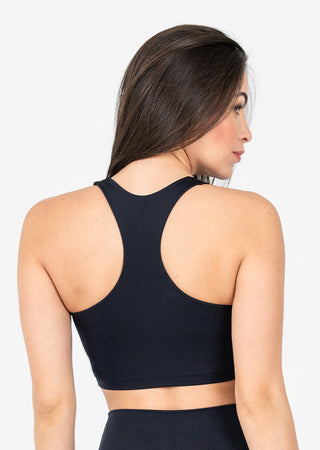 Women's Ruched Bra Black