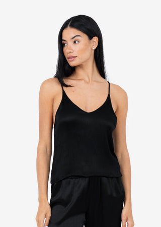 Women's Cami Shiny Black