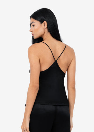 Women's Cami Shiny Black