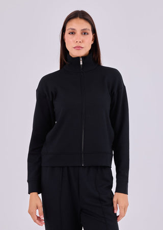 Women's Funnel Neck Jacket Black
