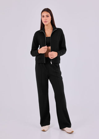 Women's Funnel Neck Jacket Black