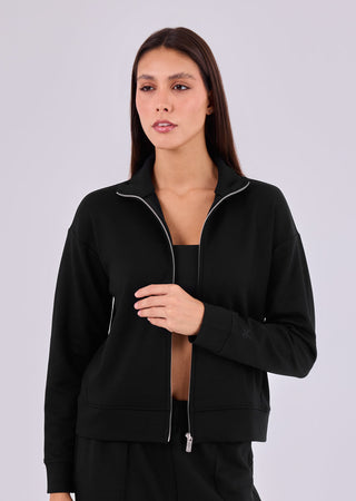 Women's Funnel Neck Jacket Black