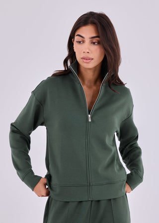 Women's Funnel Neck Jacket Green Forest