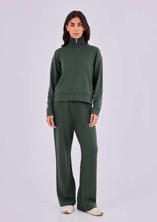 Women's Funnel Neck Jacket Green Forest