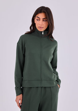 Women's Funnel Neck Jacket Green Forest