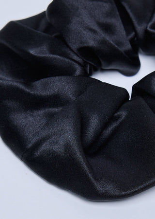 Women's Silk Scrunchie Black