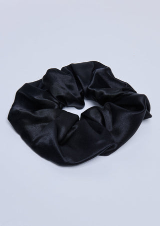 Women's Silk Scrunchie Black