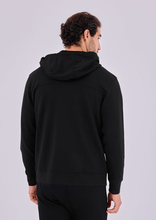 Men's Zip Up Hoodie Black