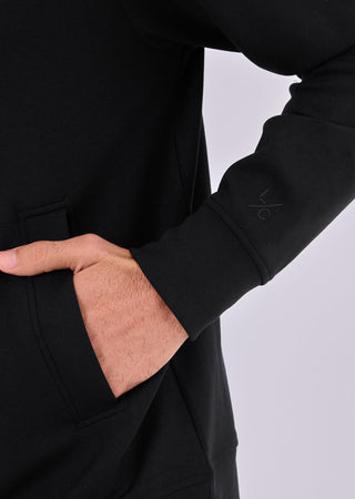 Men's Zip Up Hoodie Black