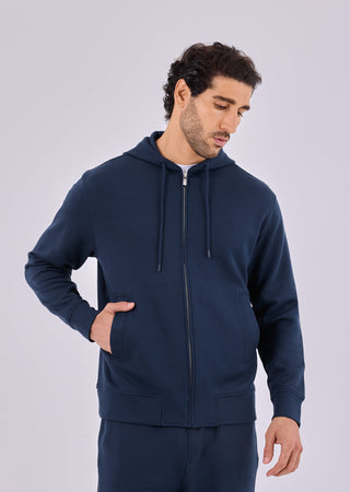 Men's Zip Up Hoodie Dark Navy
